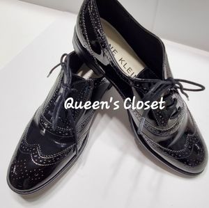 Anne Klein | Patent Lace Up Wing Tip Loafers | BRAND NEW
